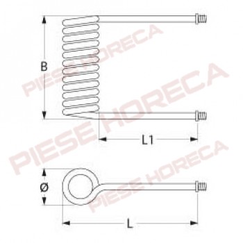 Rezistenta cuptor cu banda ZANOLLI, MASTRO, putere 2800W